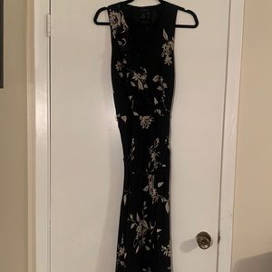 Floral black dress